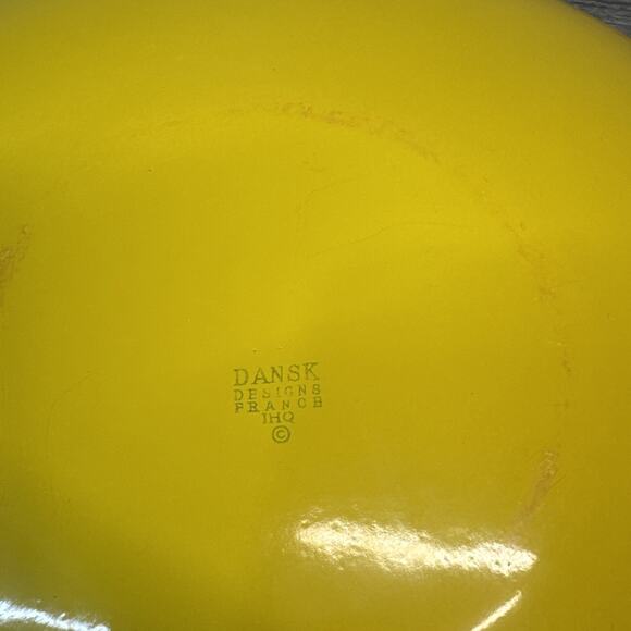 Dansk International Design France Yellow 13.5' Enamel Paella Pan New - Picture 8 of 8